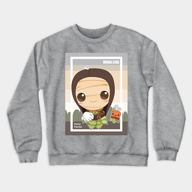 Arty-Plantee Mona Lisa Crewneck Sweatshirt by Plenty Plantee